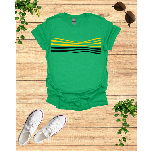 Sunset Wave Graphic Unisex T-Shirt - Softstyle Tee for Relaxed Vibes