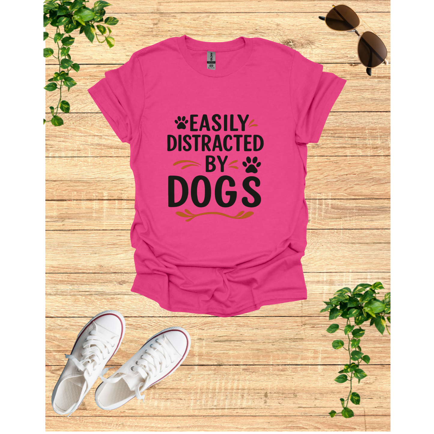 Easily Distracted by Dogs Unisex Softstyle T-Shirt | Fun Dog Lover Tee, Perfect for Pet Owners, Birthday Gift, Casual Wear, Dog [...]