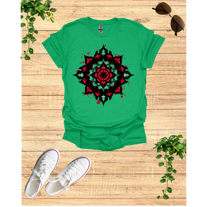Mandala Art Unisex Softstyle T-Shirt – Trendy Casual Wear for Meditation & Yoga Enthusiasts