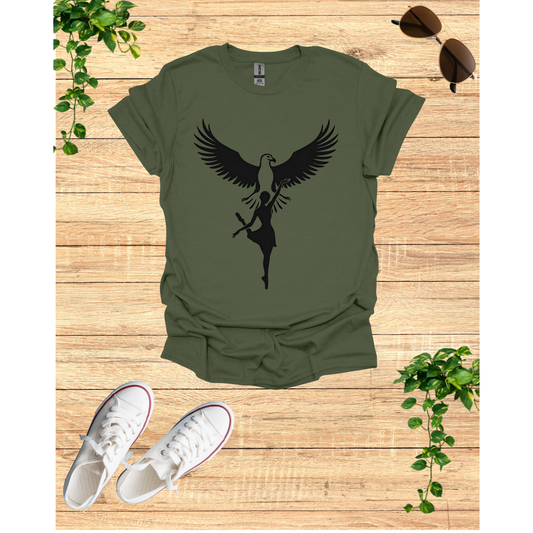 Eagle Dance Unisex Tee - Bohemian Graphic T-Shirt for Nature Lovers