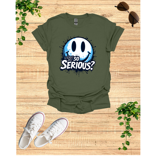 Unisex Softstyle T-Shirt - Why So Serious? Graphic Tee for Casual Wear