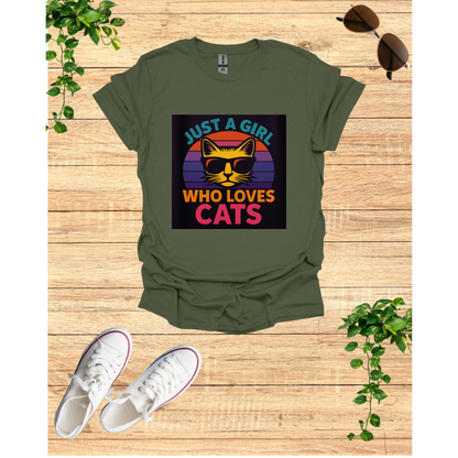 Just a Girl Who Loves Cats T-Shirt