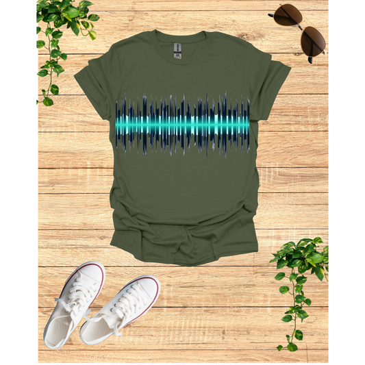 Sound Wave Unisex Softstyle T-Shirt | Music Lover Gift