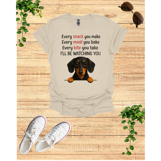 Funny Dog Watcher Unisex T-Shirt - Pet Lover Gift for Dog Owners