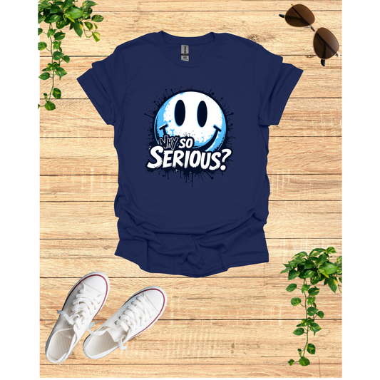 Unisex Softstyle T-Shirt - Why So Serious? Graphic Tee for Casual Wear