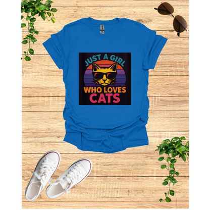 Just a Girl Who Loves Cats T-Shirt