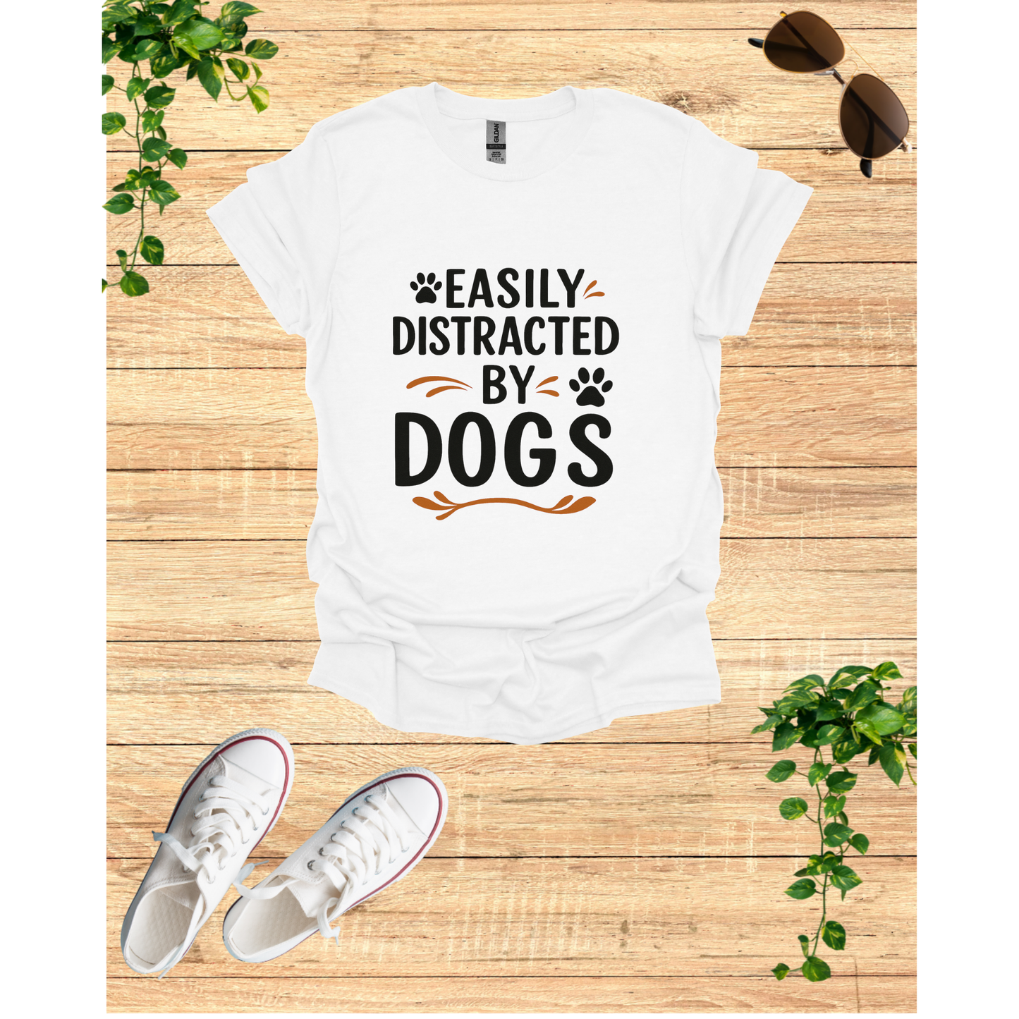 Easily Distracted by Dogs Unisex Softstyle T-Shirt | Fun Dog Lover Tee, Perfect for Pet Owners, Birthday Gift, Casual Wear, Dog [...]