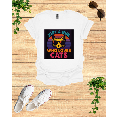 Just a Girl Who Loves Cats T-Shirt